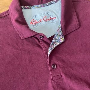 Robert Graham Purple/Maroon Polo shirt